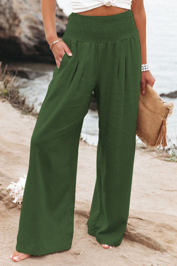 Nova | High Waist Wide Leg Trousers