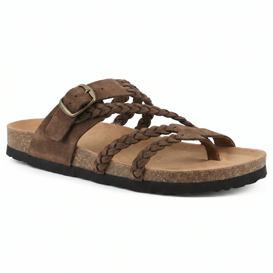 Paula | Braided Flat Sandals