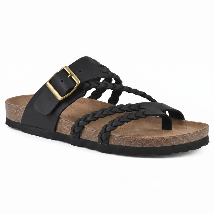 Paula | Braided Flat Sandals