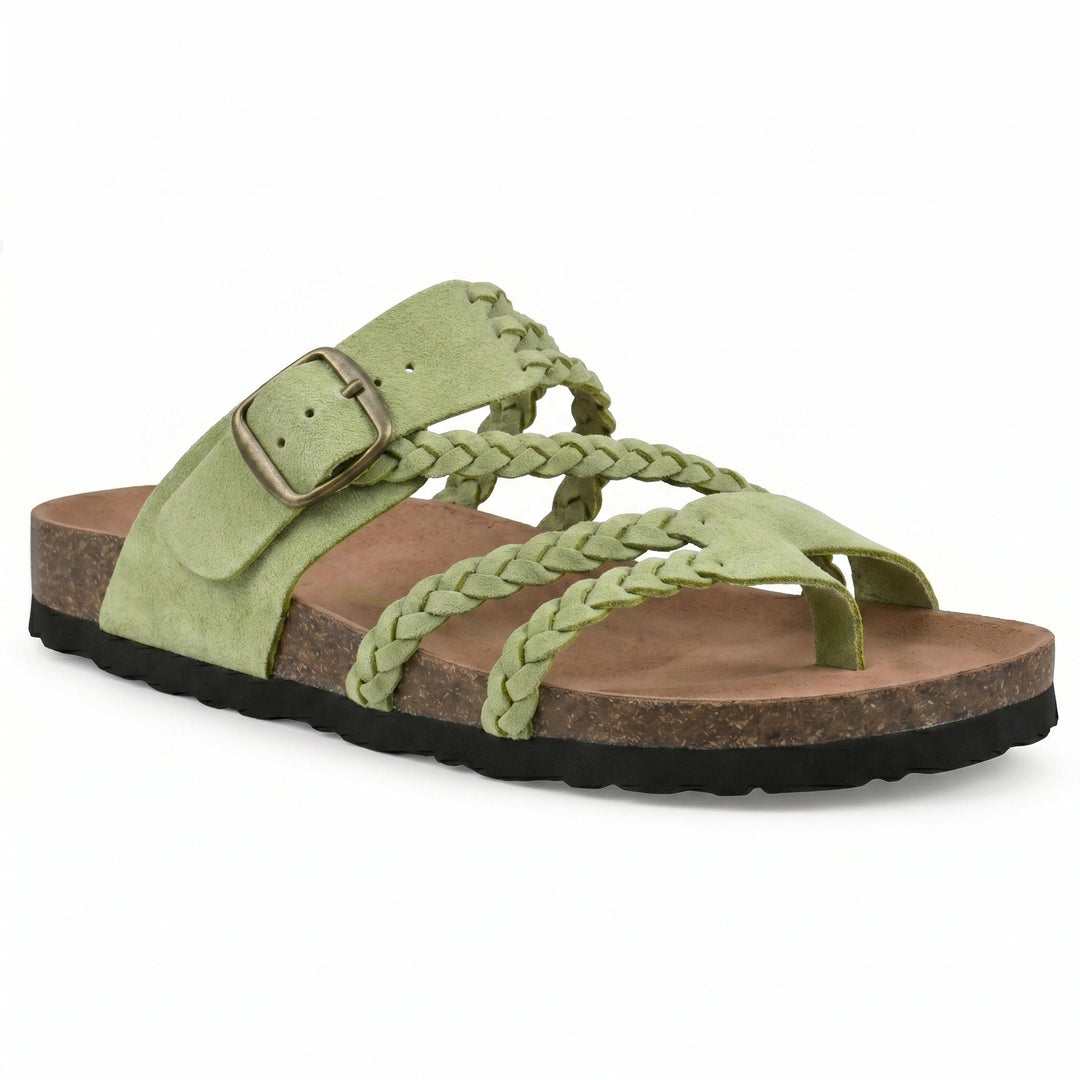 Paula | Braided Flat Sandals