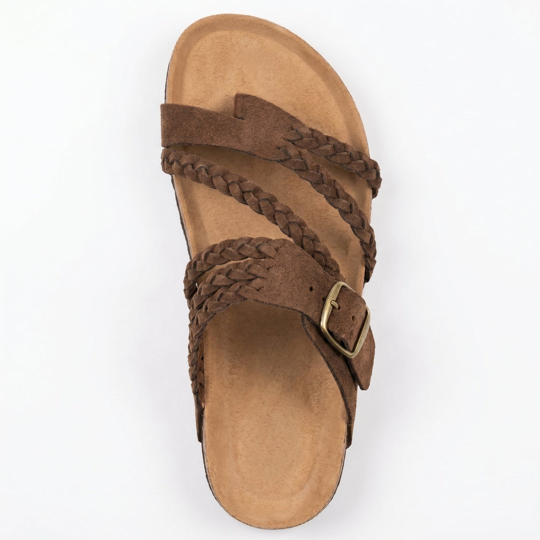 Paula | Braided Flat Sandals
