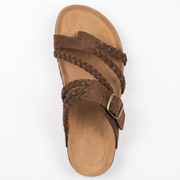 Paula | Braided Flat Sandals