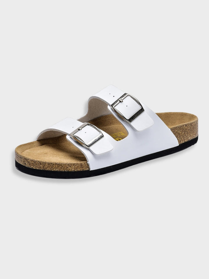 Herren Sandalen mit Fußbett bequem – Verstellbare Slipper ergonomisch Sommer